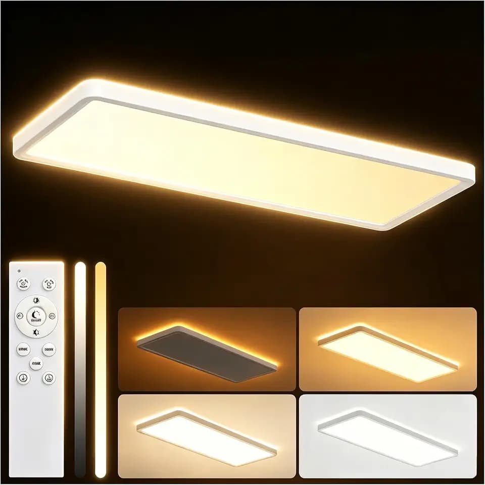 MOONSEA 23 Inch LED Flat Panel Light with Remote Control 32W, Backlight