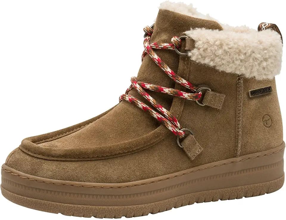 Tamaris Wide FIT Stiefelette Materialmix Leder/Textil H-Weite