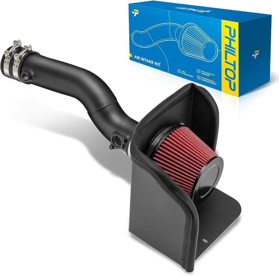PHILTOP 3.25" Cold Air Intake Kit Fit for 2016-2023 Toyota Tacoma 3.5L, Red