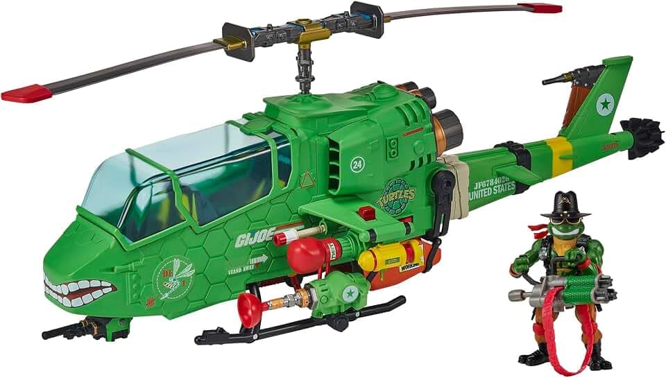 TEENAGE MUTANT NINJA Turtles x G.I. Joe: Turtle-Fly Copter Amazon Exclusive