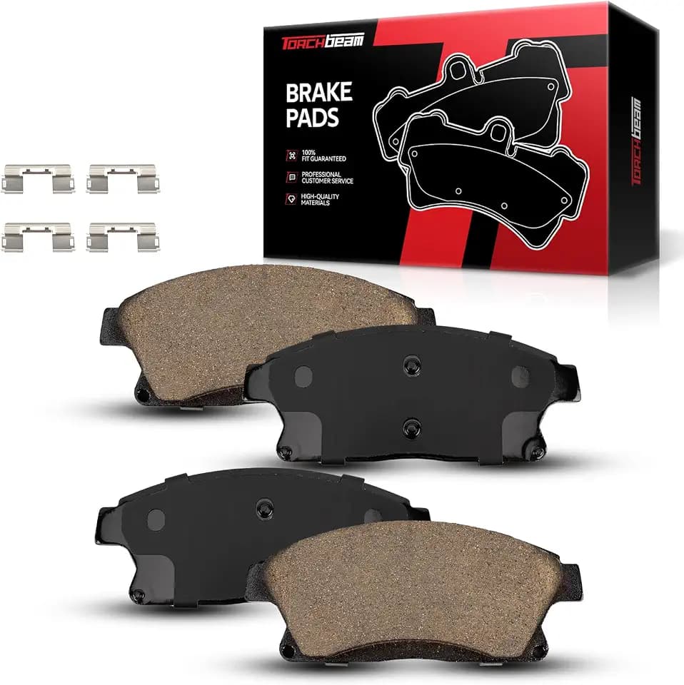Torchbeam Front Ceramic Disc Brake Pads Set Fit For 2013-2017 Buick Encore, 2015-2017 Chevrolet Trax, 2012-2017 Verano, 2013-2019 ATS 2.0/2.5/3.6L, 2011-2015 Volt,4pcs Brake Kit,D1467