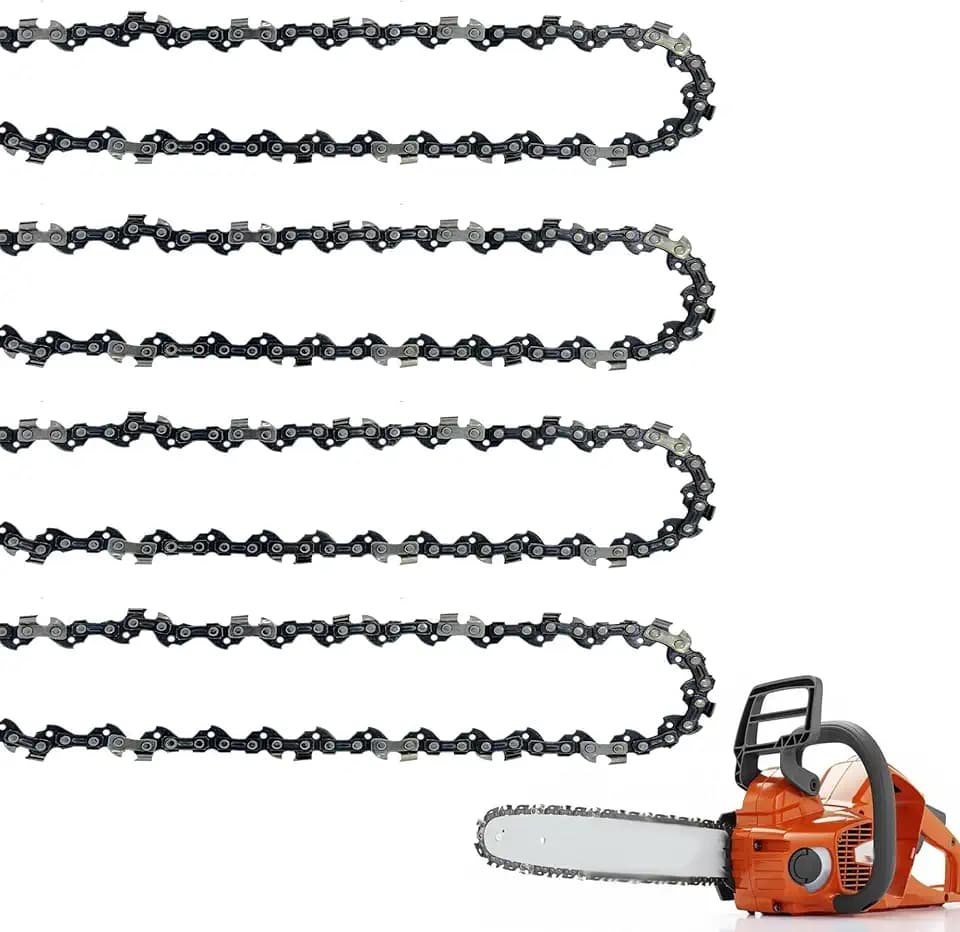 4 Stück 35,6 cm Sägekette für 35,6 cm (14 Zoll) Führungsschiene | 1,3 mm Stärke | 3/8 Zoll LP-Teilung | 52 Treibglieder | 35,6 cm Ersatz-Kettensägenkette kompatibel mit den meisten 35 cm