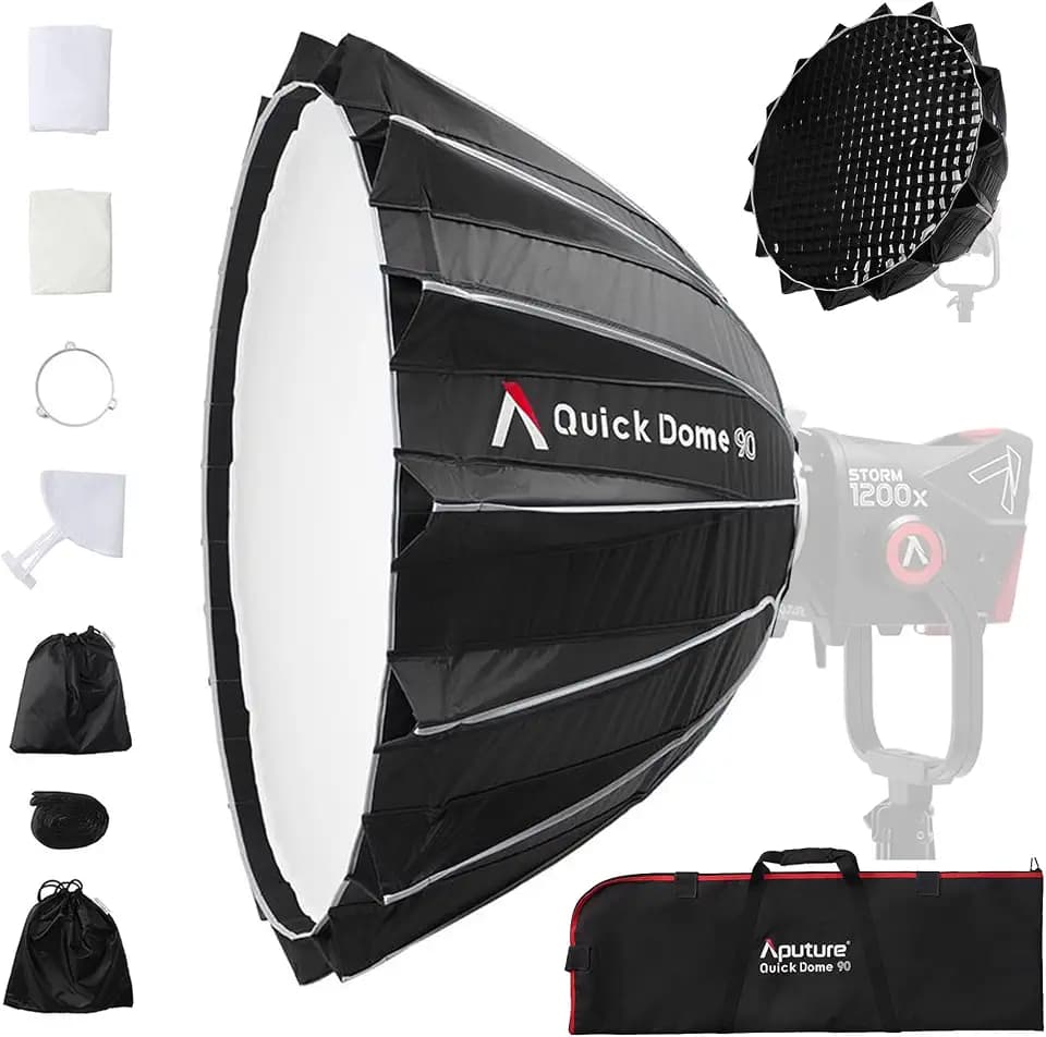 Aputure Light Dome Quick Dome 90 Softbox,90cm(3ft) Circular Bowens Mount