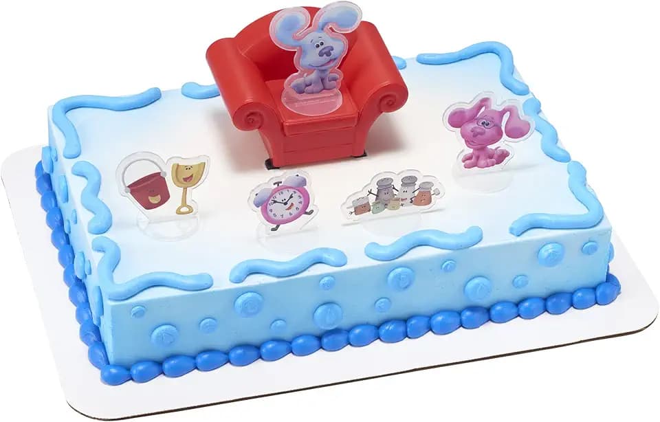 Blue's Clues & You Cake Topper | 6 Piece Birthday Party Decoration Set