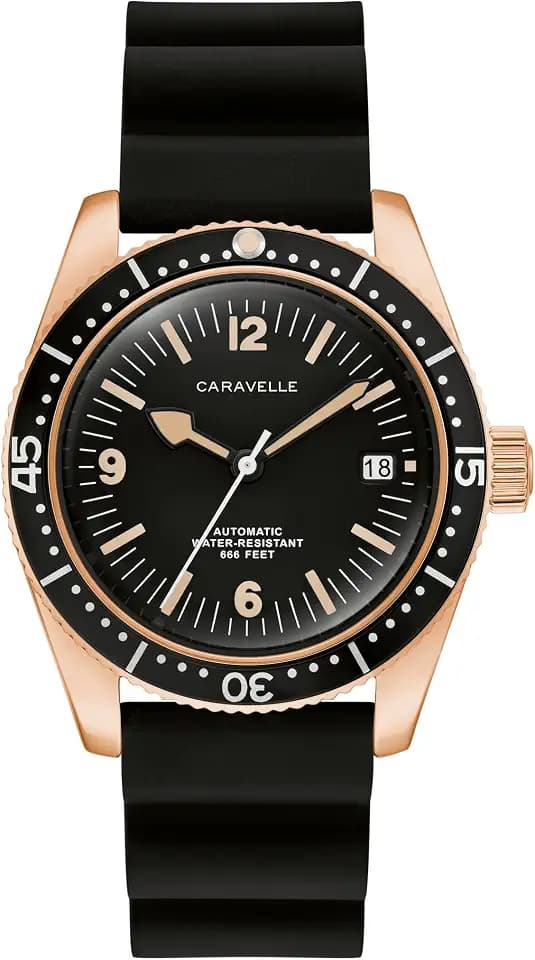 Caravelle by Bulova Men's Automatic Watch, Vintage Sea Hunter