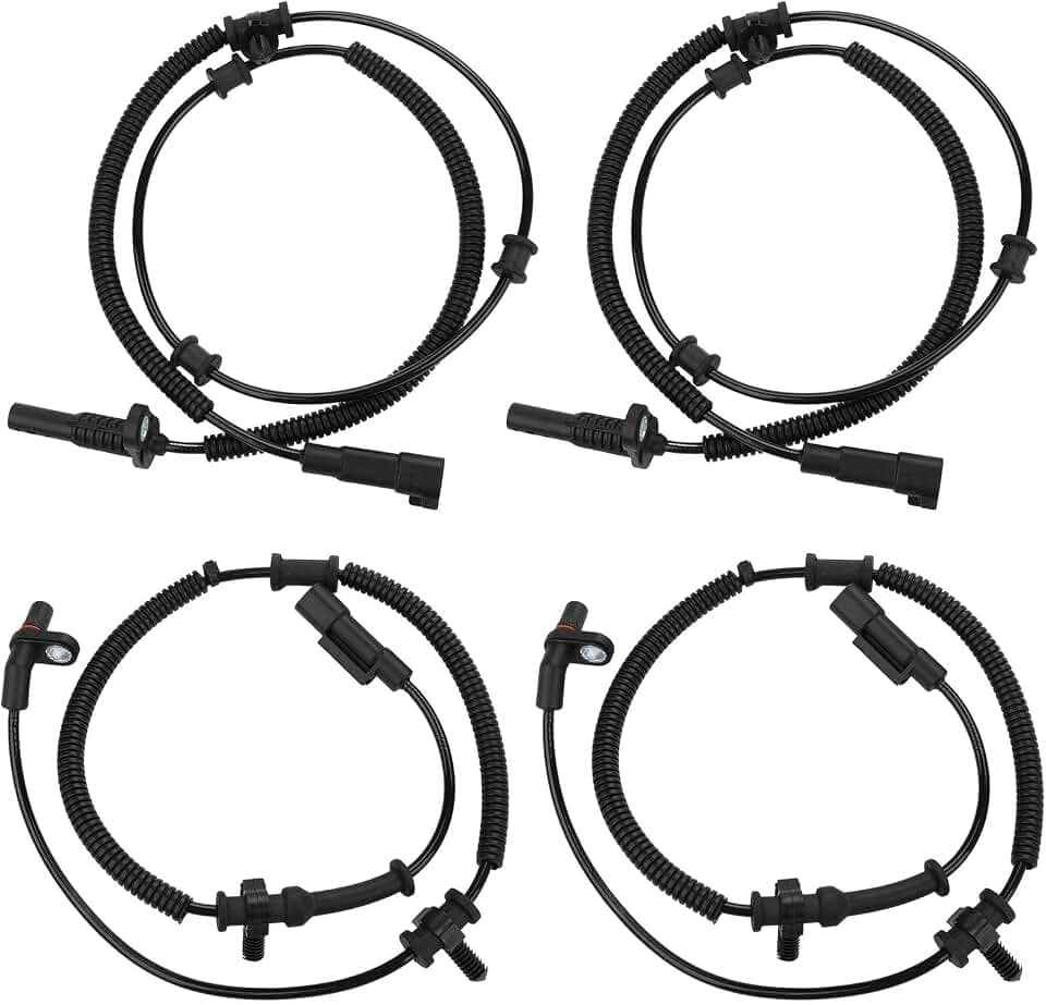 4 Pcs ABS Wheel Speed Sensors Replacement for 68170065AB 68053861AB
