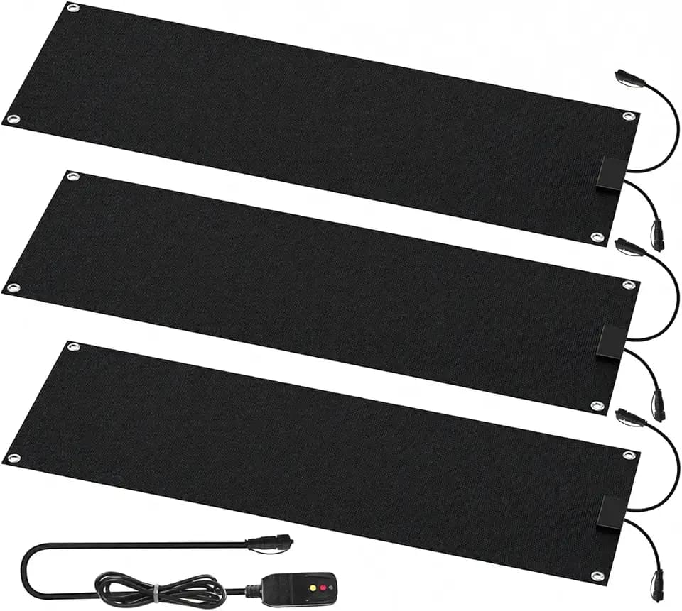 10"x30" Snow Melting Mats Outdoor,3 Pack Heated Stair Treads for Stairs