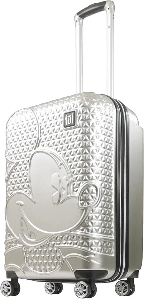 FUL Mickey Mouse Disney Kids Suitcase, Silver