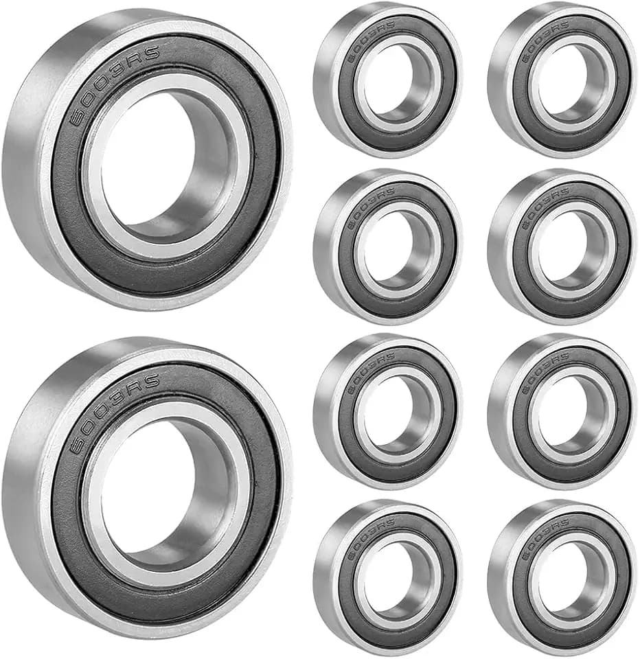 6003-2RS abgedichtete Rillenkugellager, 10 Stück, 17x35x10 mm