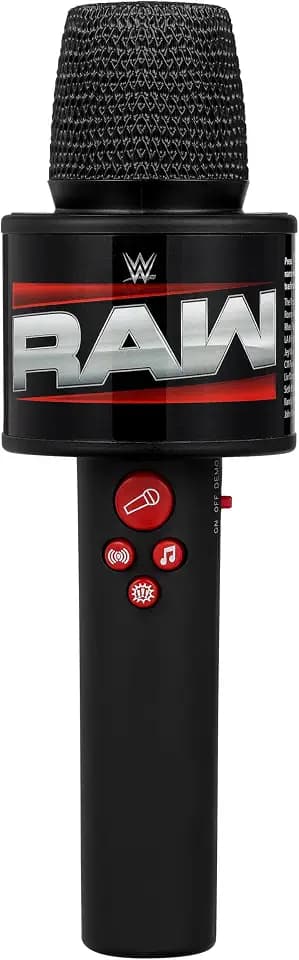 eKids WWE Smack Talk Microphone Toy with Built-in Music and Sound Effects, for Fans of WWE Toys