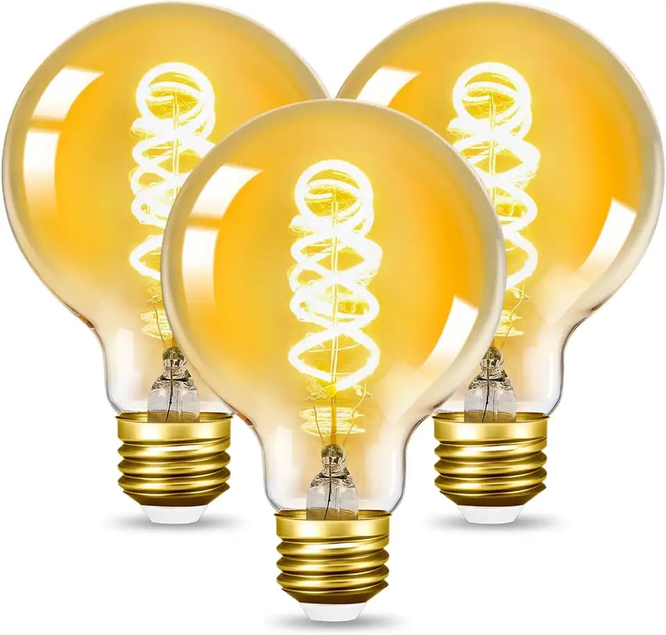 Edison Vintage Glühbirne, E27 LED dimmbar Lampe warmweiß 2700K ersetzt 40 Watt Glühbirne E27 LED Leuchtmittel für Retro Beleuchtung 3 Stück.