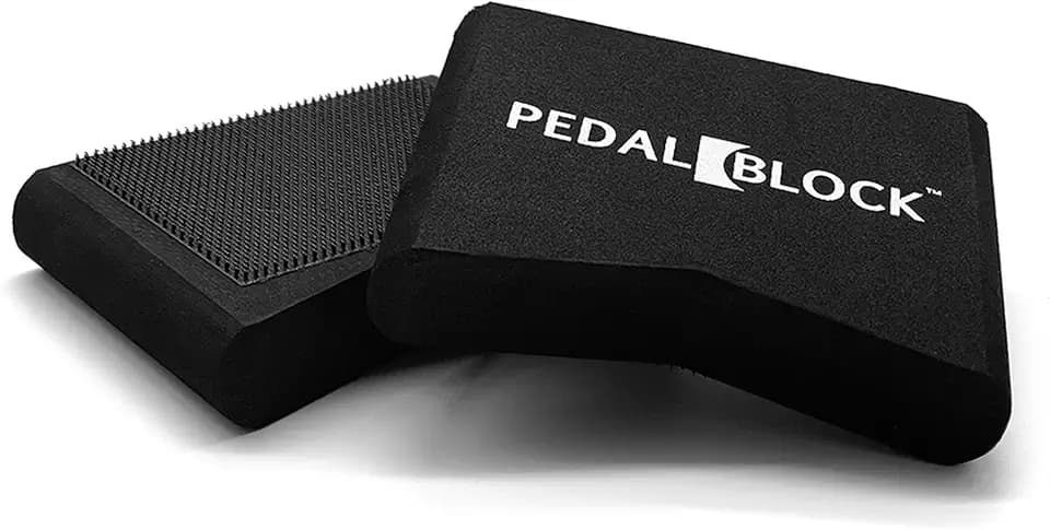 PedalBlock - Hi-Hat und Pedal Anchor System - Total Slide Prevention - Für Double Kick Pedal, Hi-Hat Ständer, Keyboardpedal, E-Bass Drum Pedal - Drum Set Zubehör & Geschenk (2er Set)