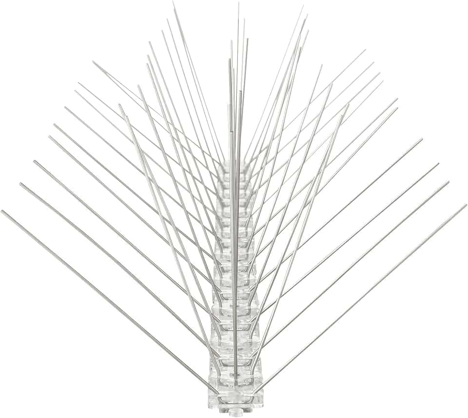 Taubenabwehr Spikes 5-reihig Edelstahl, 3 Meter (6 x 50 cm)