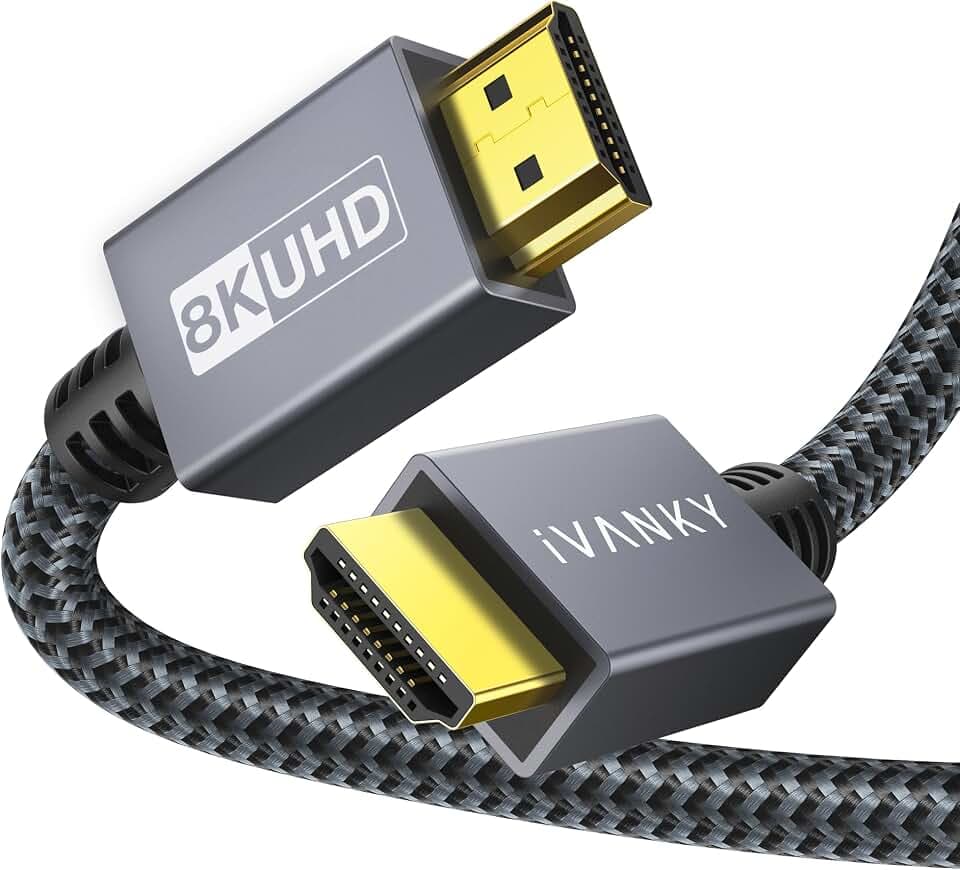 IVANKY 10K 8K HDMI Cable 10 ft, 48Gbps HDMI 2.1 Cable Ultra High Speed