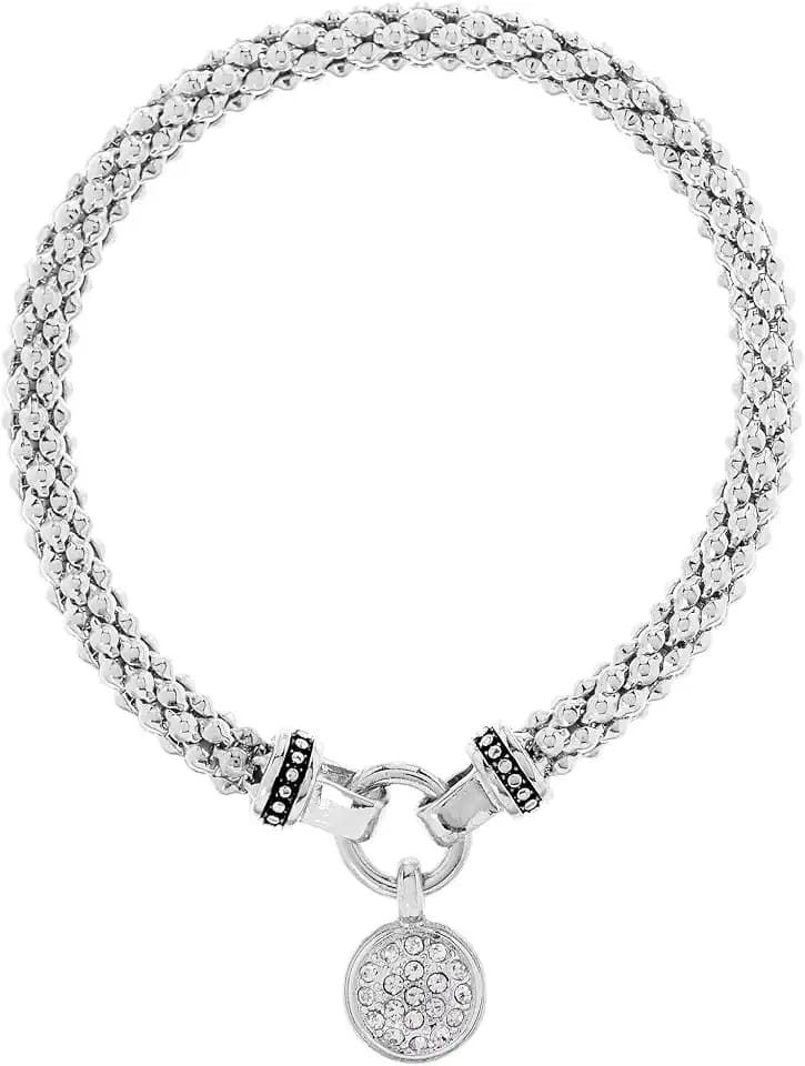 Nine West Women's Charm Stretch Bracelet Set, Fashion Jewelry Accessories for Everyday Wear, Stackable Stretch Bracelets for Casual, Work, and Evening Styling