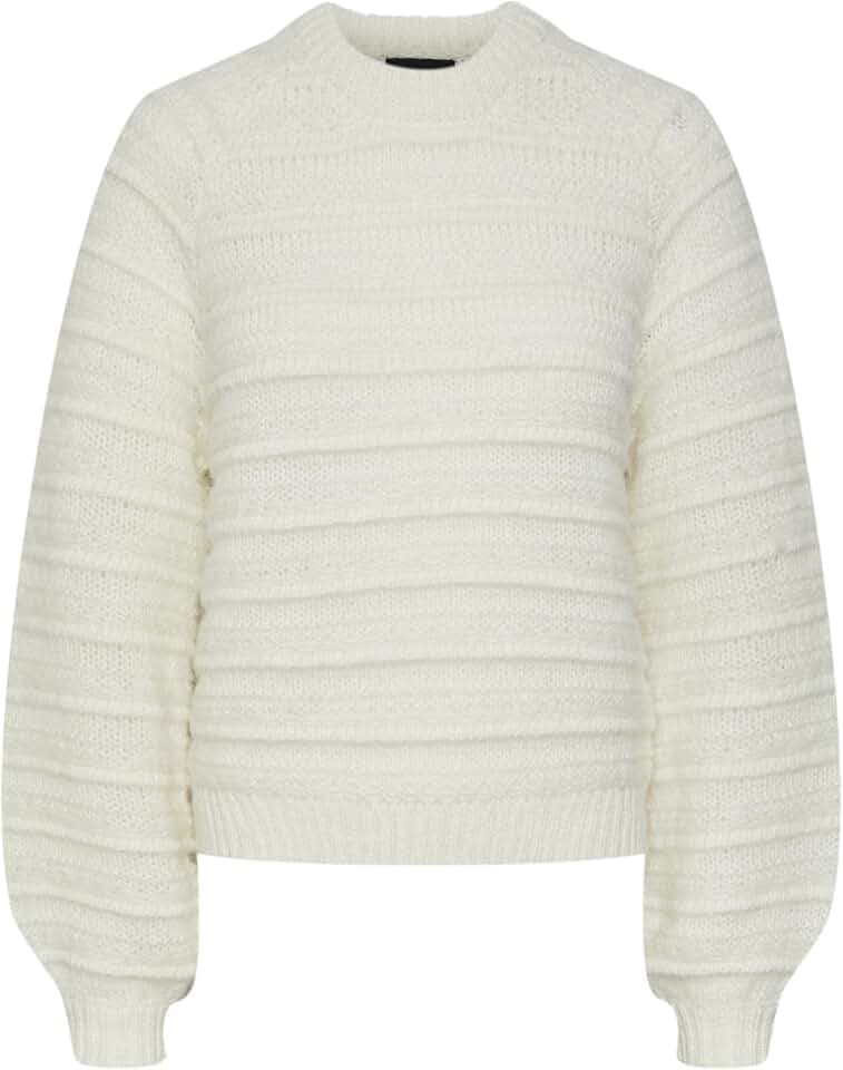 Pieces Damen Pcjayda Ls O-Neck Knit Pullover