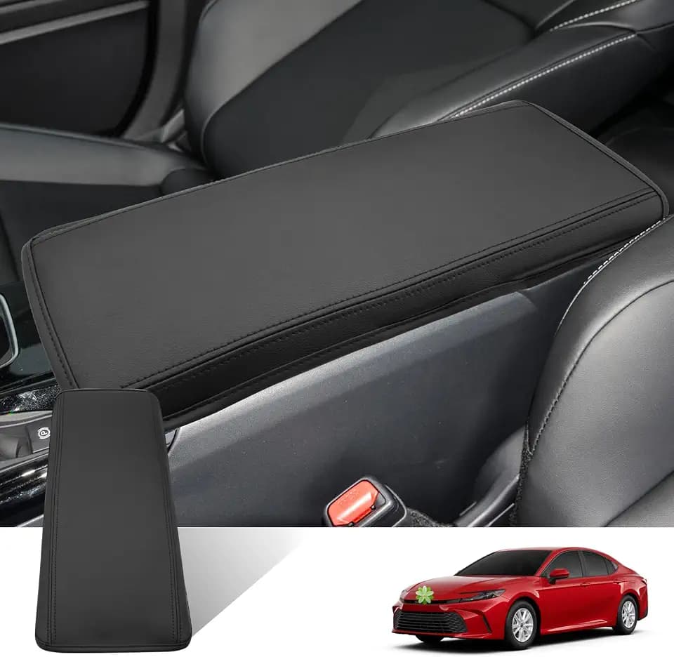 Ruiya 2026 Camry Armrest Cover for 2026 Toyota Camry Accessories Soft Comfy Center Console Lid Cover Compatible with 2025 2026 Toyota Camry LE/SE/XLE/XSE/TRD