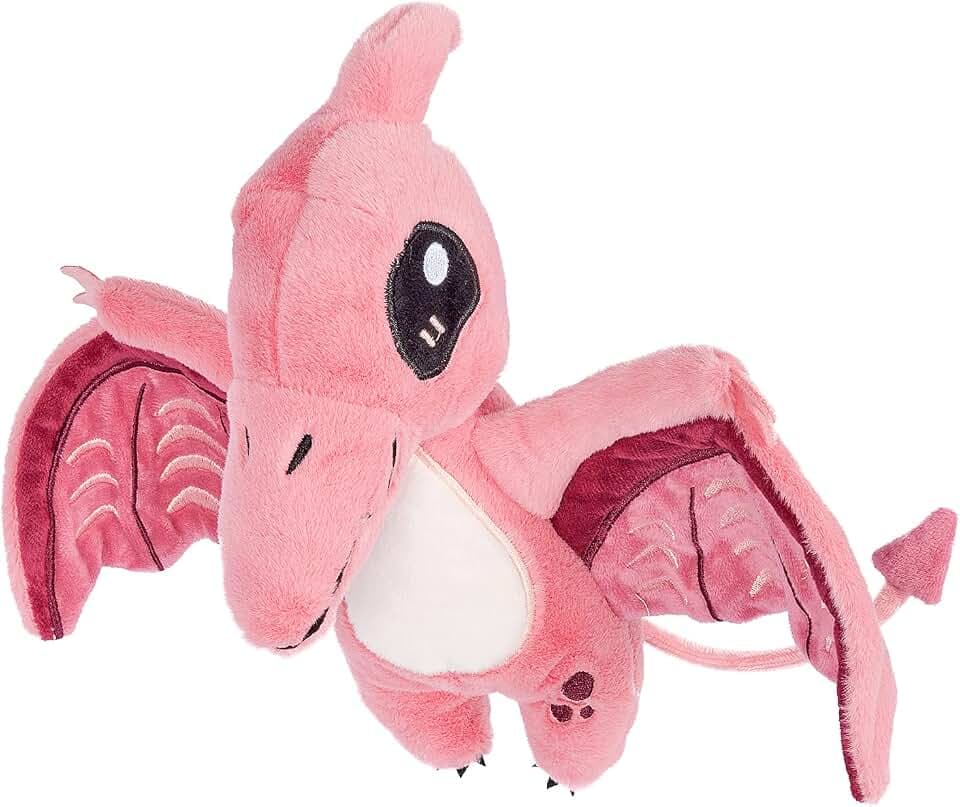 TCBunny Baby Dinosaur 14" Stuffed Animal Plush Toy, Kid's Gifts for Boys, Girls, Birthday, Valentine, Christmas (Pterosauria - Pink)