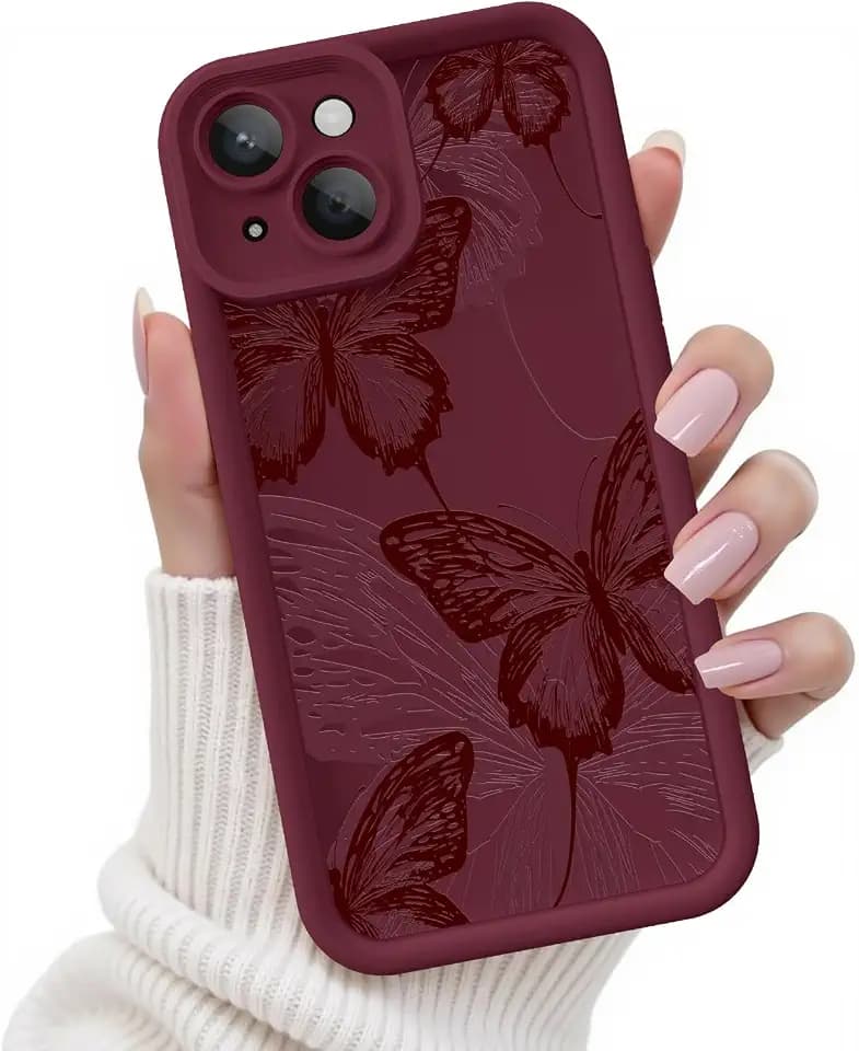 Case for iPhone 13, Silicone Shockproof Cover Women