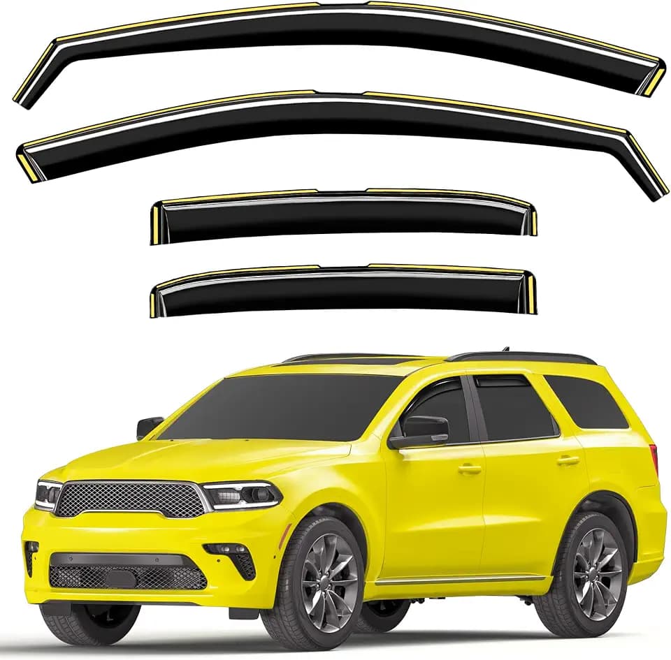 in-Channel Window Visors Rain Guards for 2011-2026 Dodge Durango
