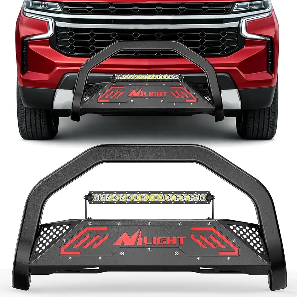 Nilight Bull Bar with Light fits 2021-2024 Chevy Tahoe/Suburban