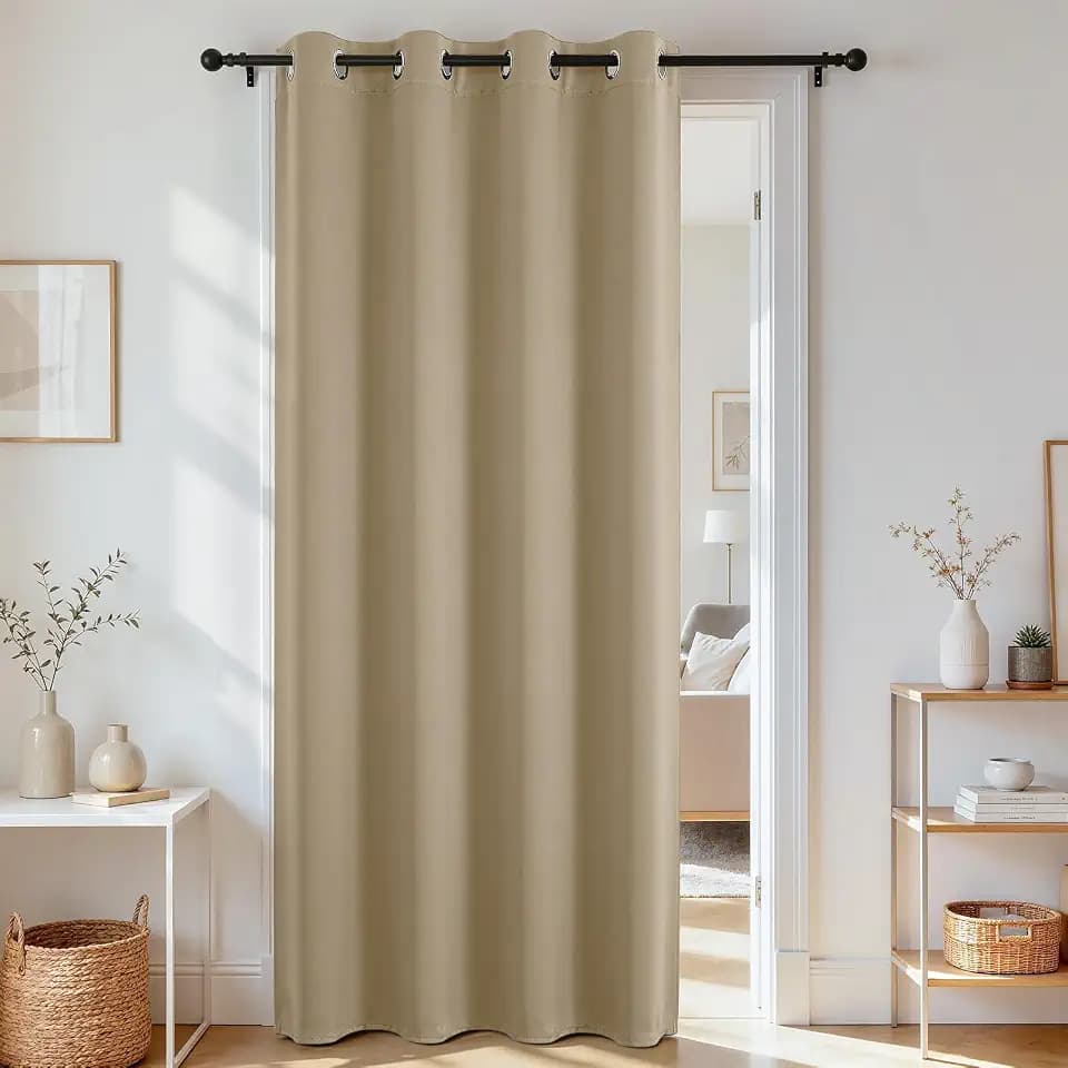 Joydeco Door Curtain Blackout Curtains for Doorway Privacy Closet Drapes