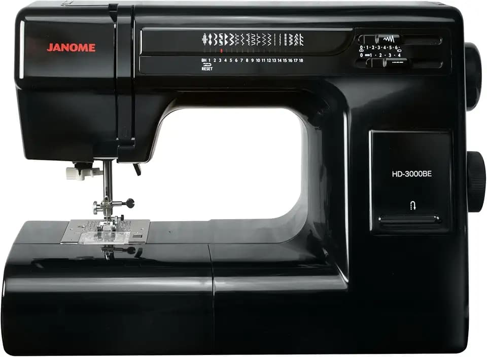 Janome Heavy Duty HD-3000 Black Edition Sewing Machine with Bonus 6 Piece Quilting Kit