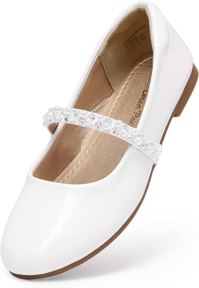 DREAM PAIRS Mädchen Kleiderschuhe Mary Jane Ballerinas