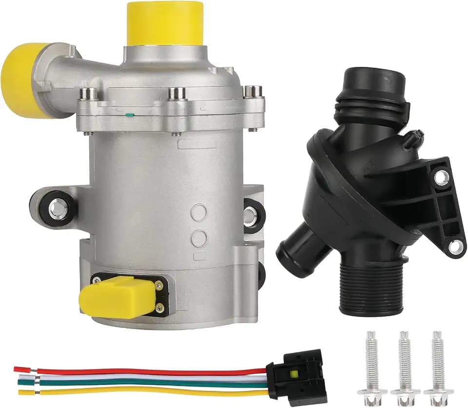 Electric Engine Water Pump W/Thermostat Compatible with BMW 320i 13-18