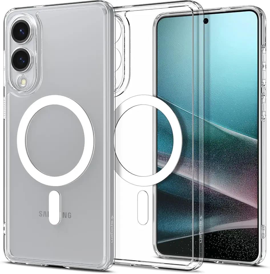Spigen Ultra Hybrid MagFit für Samsung Galaxy S25 Edge -Clear White