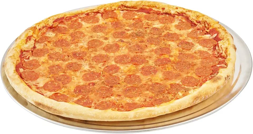 Restaurantware Aluminum Wide Rim Pizza Pan, 12 Pack