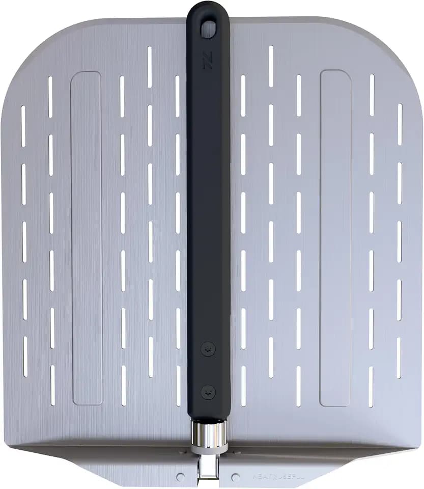 12-Inch Aluminum Pizza Peel with Long Foldable Handle