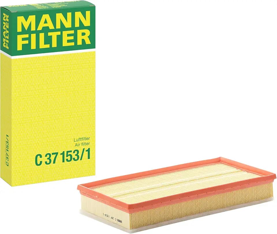 Mann Filter C 37 153/1 Engine Air Filter Replacement With Prefilter Compatible With Audi TT Coupe & Roadster (2003-2006), VW Volkswagen Jetta (2002-2004), Beetle (2007-2011)