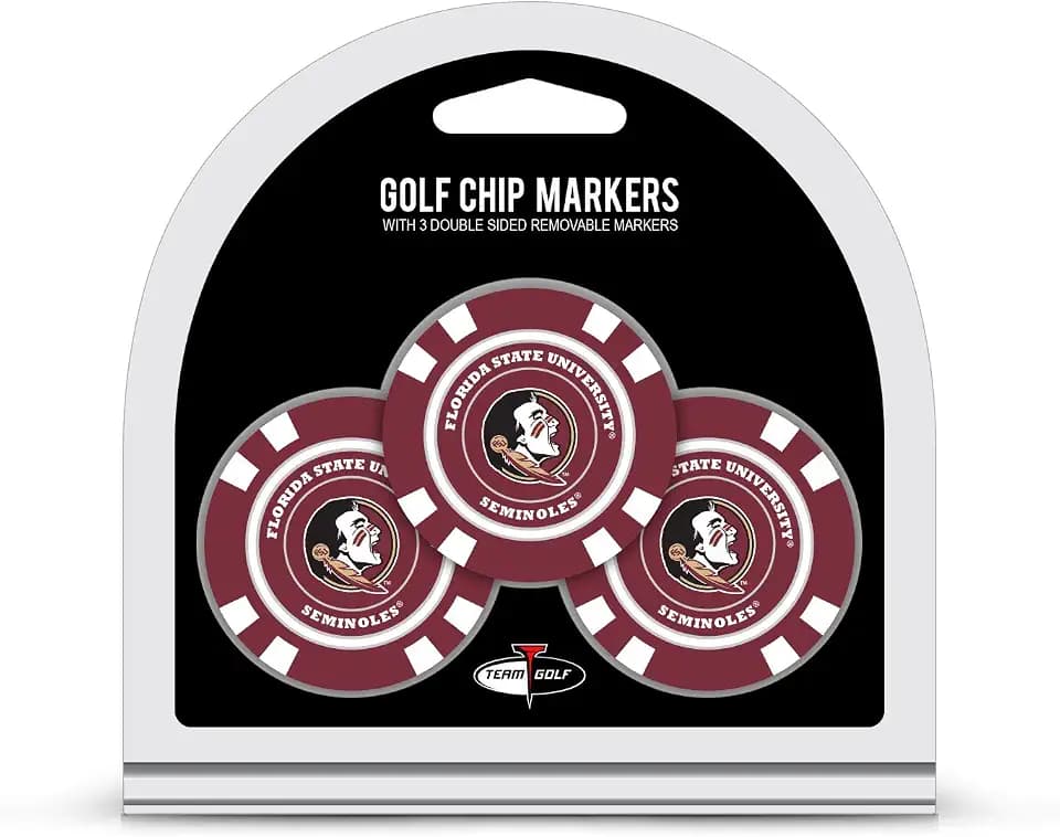 Team Golf NCAA Poker Chip Size with Pop Out Smaller Double-Sided Enamel Markers