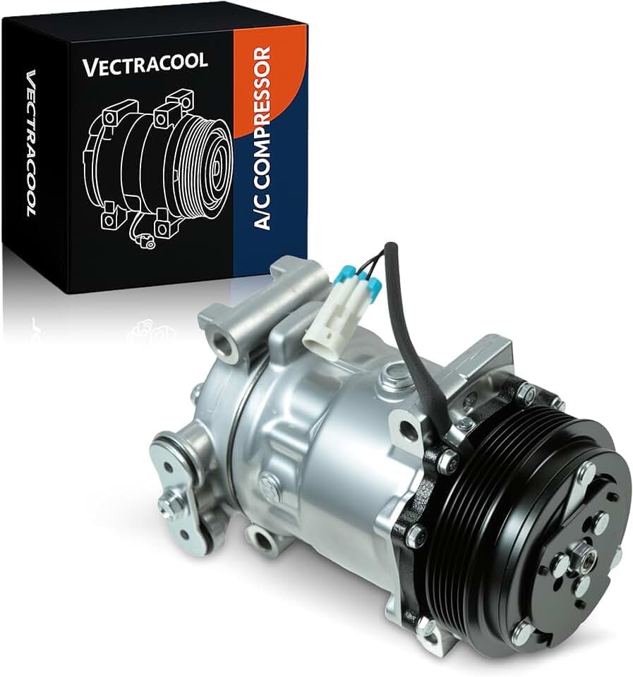 CO4261C AC Air Condition Compressor with Clutch for Chevrolet Blazer 1998-2005, for Chevy Express 1500/2500/3500 1996-2002 & S10 Blazer 98-04, for GMC Savana 1500/2500/3500 96-02 & Jimmy 98-05
