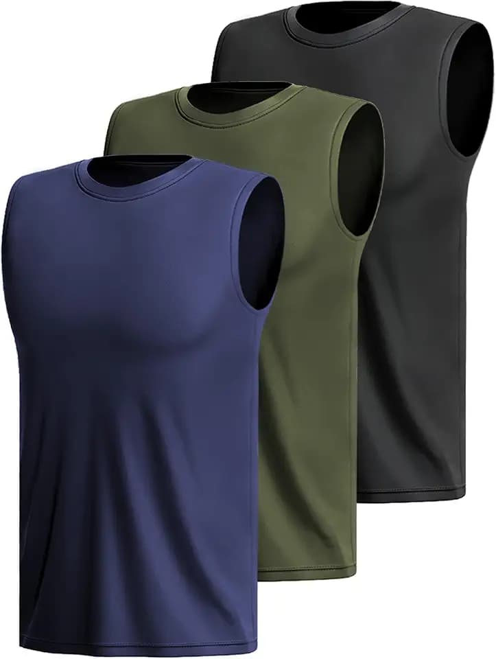 3 Or 5er Pack Sport Tank Top Herren äRmellos Shirt Fitness Achselshirt Schnelltrocknend Muskelshirt Atmungsaktiv Laufshirt Tanktop Gym Funktionsshirt Sleeveless Sportshirt Westen Multipack
