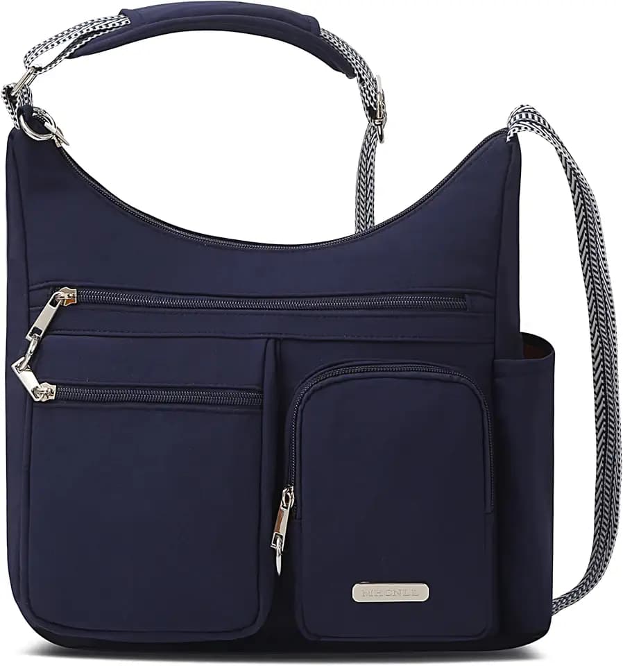 MHCNLL Anti Theft Crossbody Bag for Women, Waterproof Nylon Travel Purse