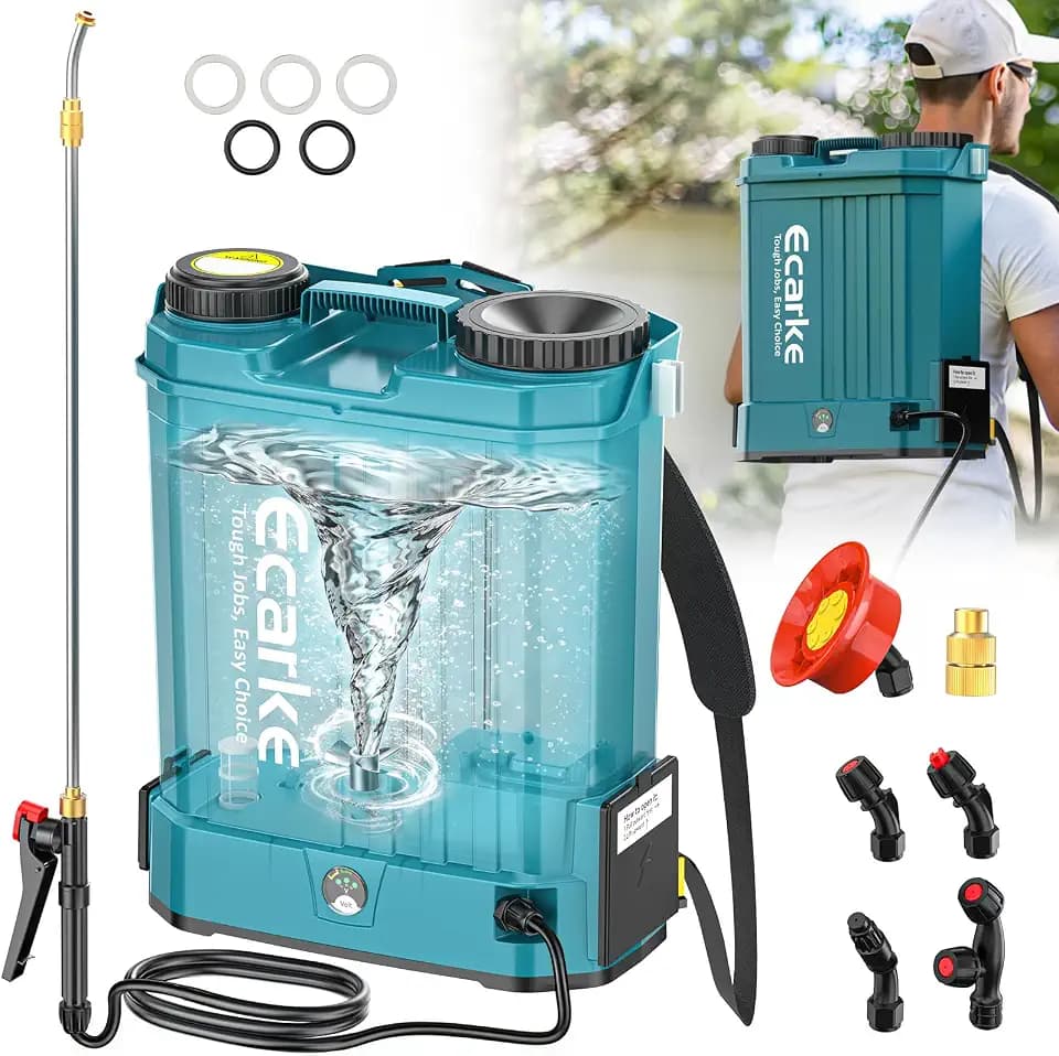 Battery Powered Backpack Sprayer Auto Mixer Compatible with Makita 18V
