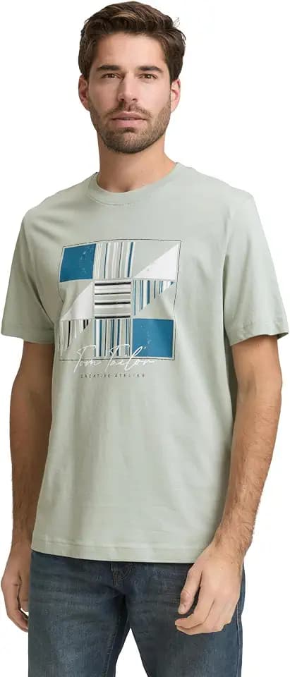 TOM TAILOR Herren T-Shirt mit Print