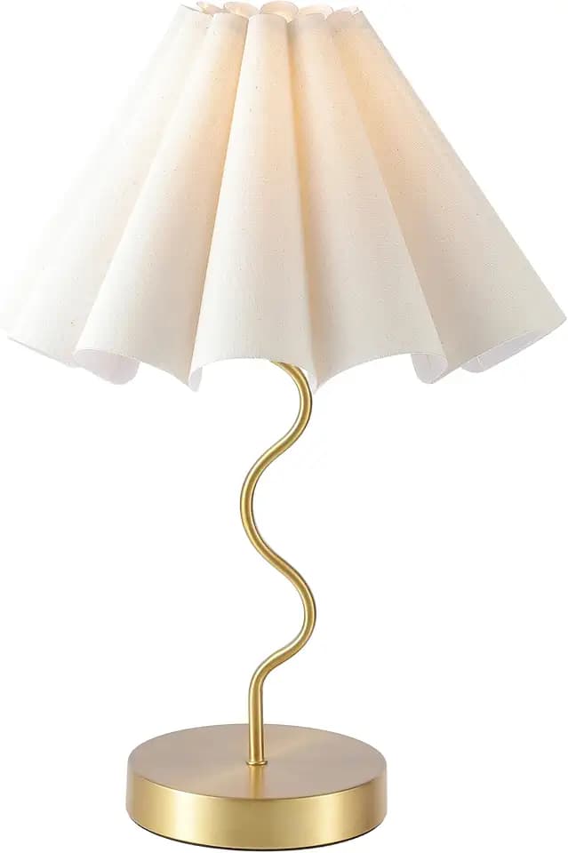 EOEYYOYB Nachttischlampe Touch Dimmbar, Tischlampe mit USB A+C Moderne, Vintage Leinen-Lampenschirm,Led Nachttischlampe Schlafzimmer, Wohnzimmer, weiß