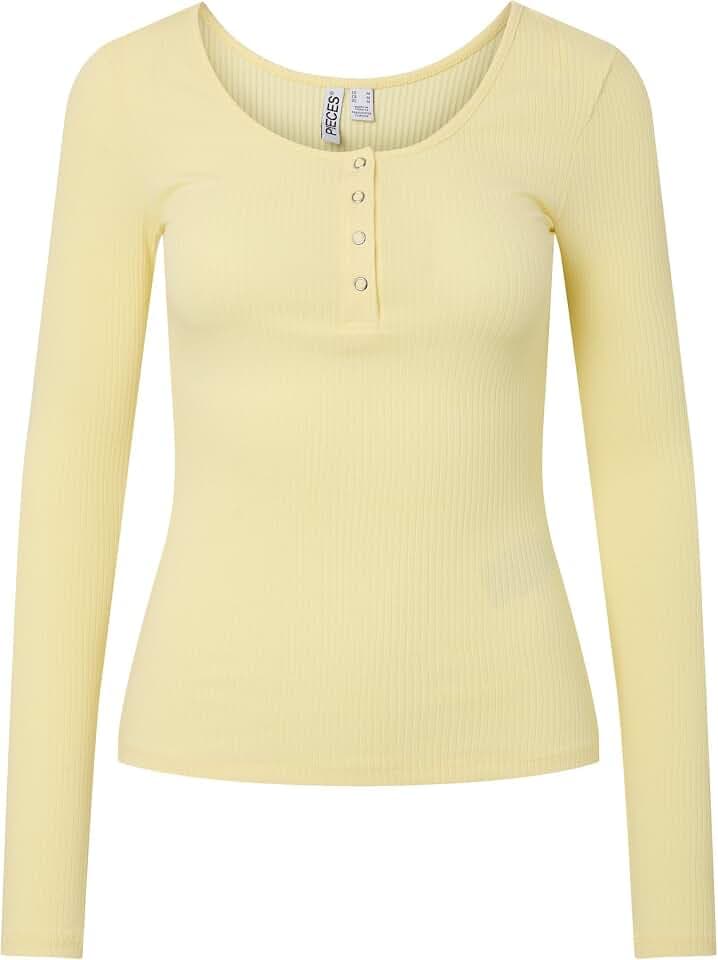PIECES Female Oberteil mit Langen Ärmeln PCKITTE