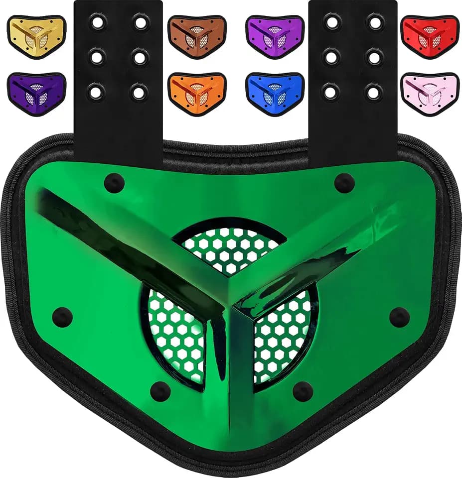 Football Backplate for Youth & Adult – High-Impact Hard Shells Lower Back Plates for Football Players – Protective Shoulder Pad Back Plate