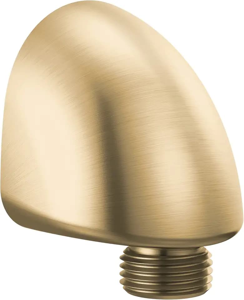 Delta Faucet Wall Supply Elbow for Hand Held Shower Gold, Wall Union Water Supply, Wall Elbow for Hand Shower, Gold Shower Wall Union, Lumicoat Champagne Bronze 556-CZ-PR