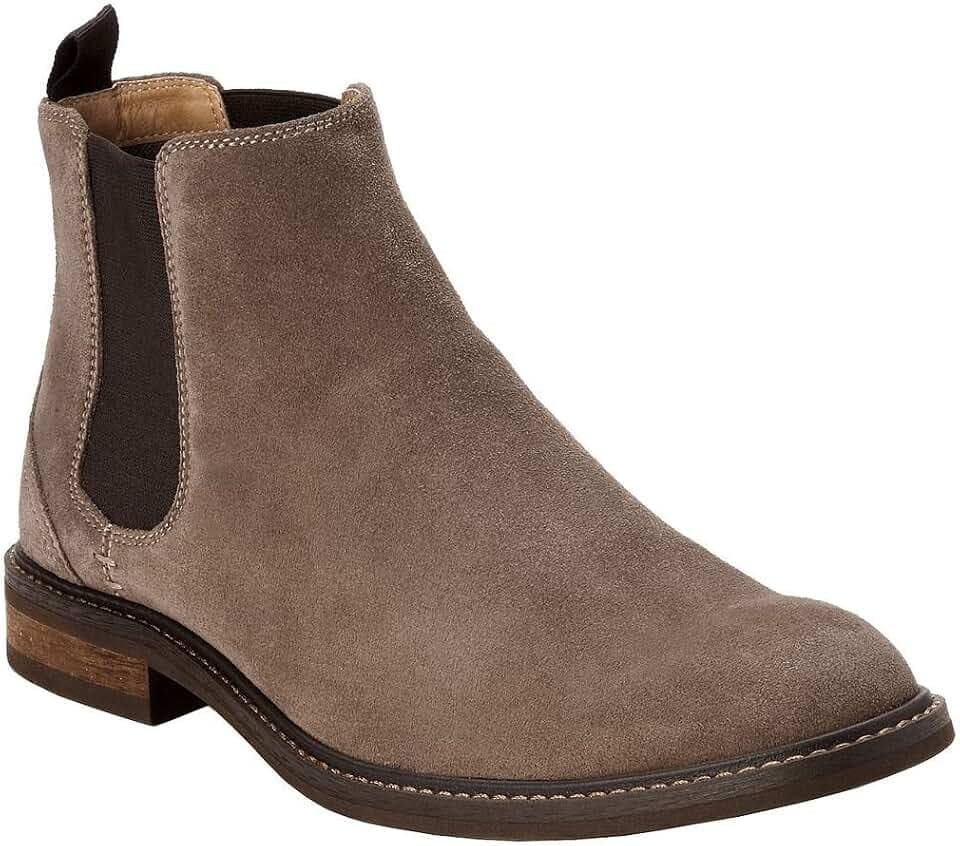 Vionic Mens Bowery Kingsley Dark Taupe Ankle Boots Size 11