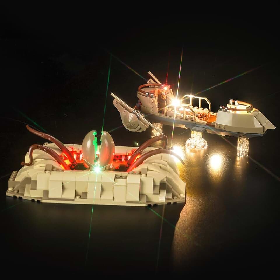 Led Licht Set Kompatibel mit Lego Desert Skiff & Sarlacc Pit (Kein Modell), Dekorationsbeleuchtungsset Compatible with 75396 Wüsten-Skiff und Sarlacc-Grube Kreative Spielzeug