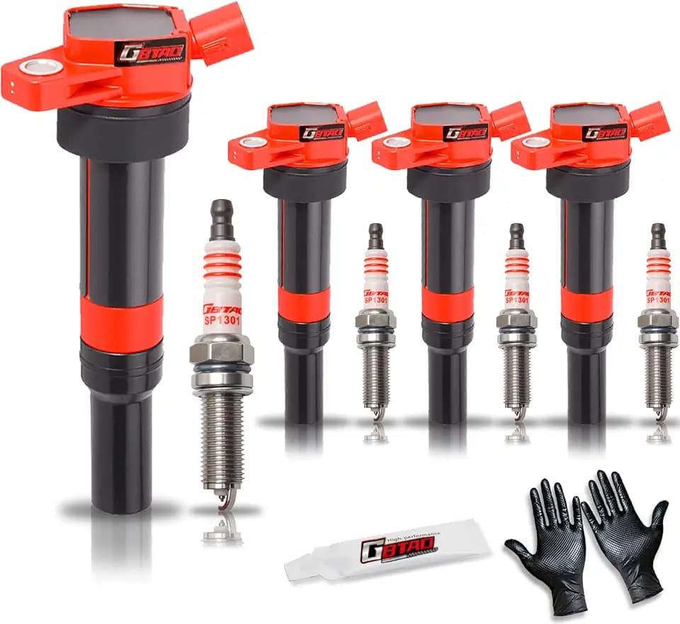 Set of 4 Upgraded Ignition Coil Pack and Iridium Spark Plug