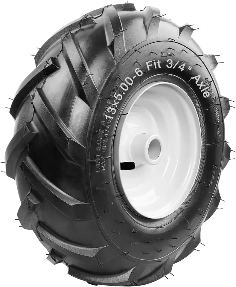13x5.00-6" Tiller Tire and Wheel (3/4" Axle Size) fits Troy-Bilt