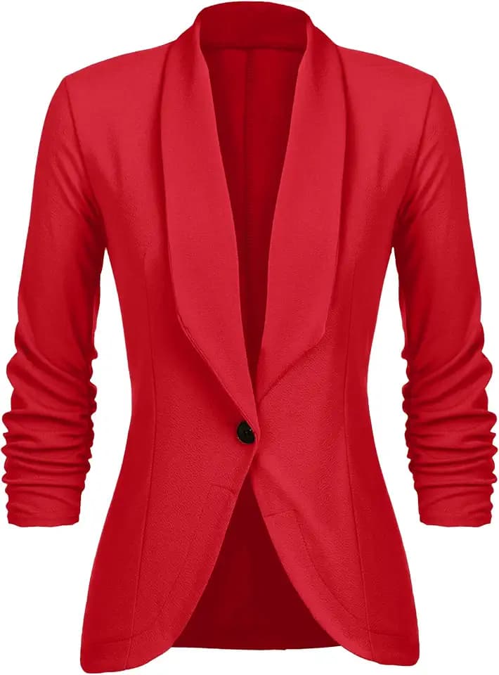 UNibelle Blazer Damen Sportlich Elegant Longblazer Business Blazer Jacke