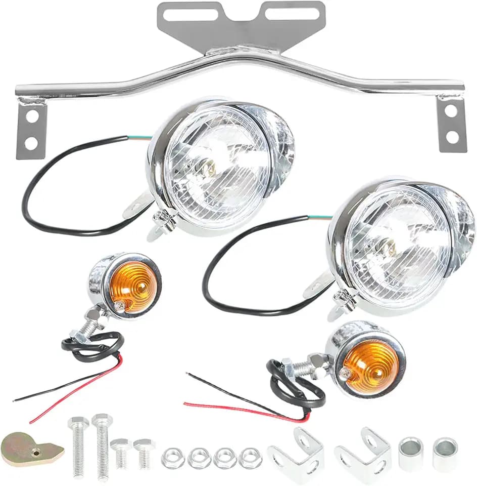 Motorcycle Passing Turn Signal Spot Fog Light Bar Replacement for Honda Replacement for Kawasaki