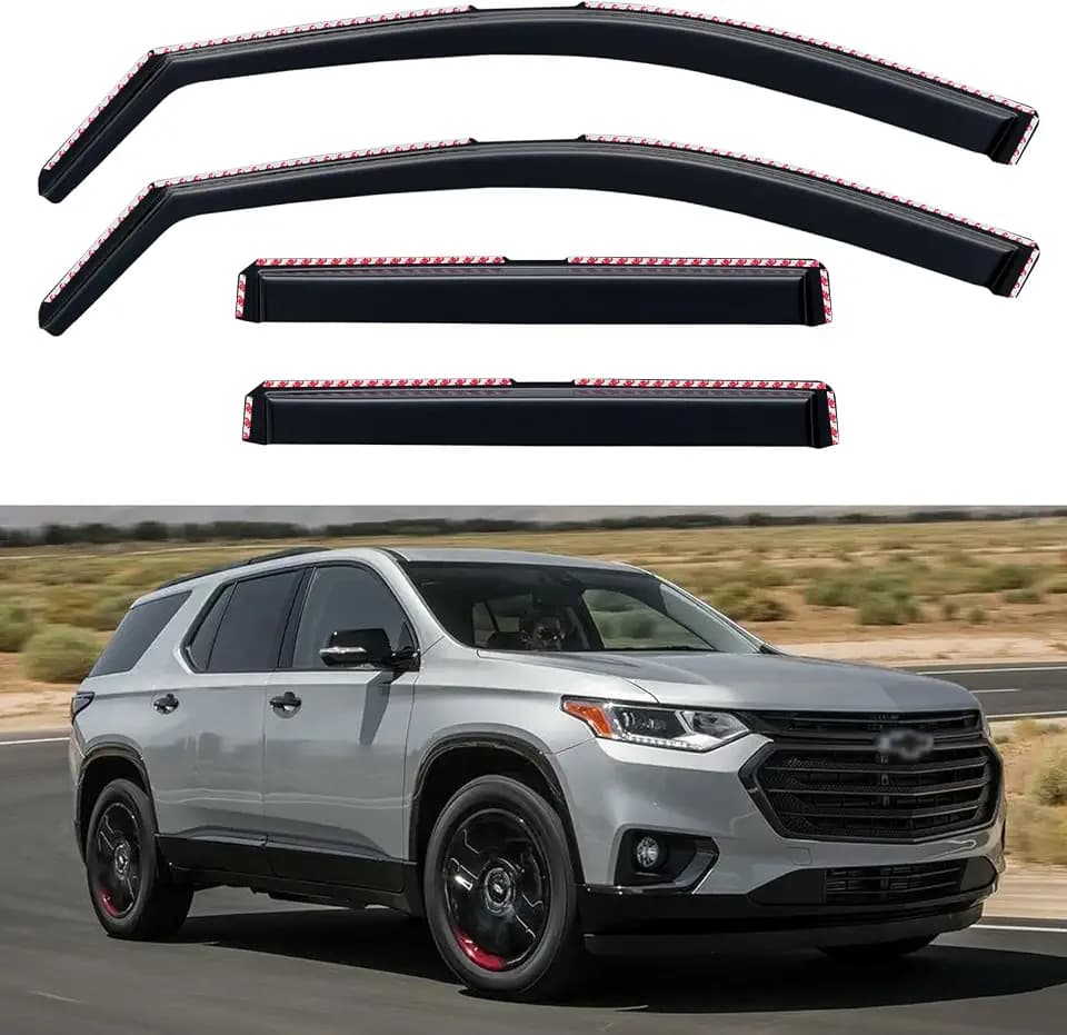 Window Visors Rain Guards for 2018-2023 Chevy Traverse